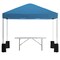 Emma and Oliver Outdoor Event/Tailgate Tent Set with Pop Up Event Canopy and Wheeled Case and Bi-Fold Table with Carrying Handle